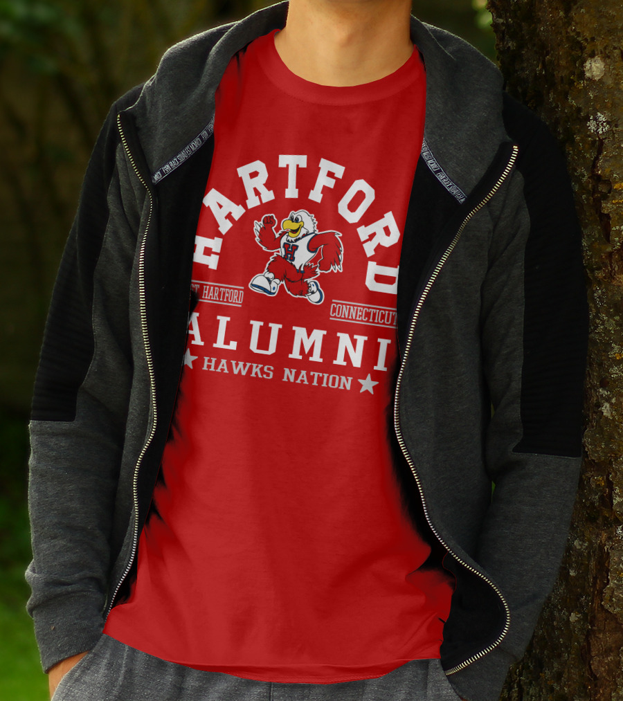 Hartford West Hartford Connecticut Alumni Hawks Nation T-Shirt
