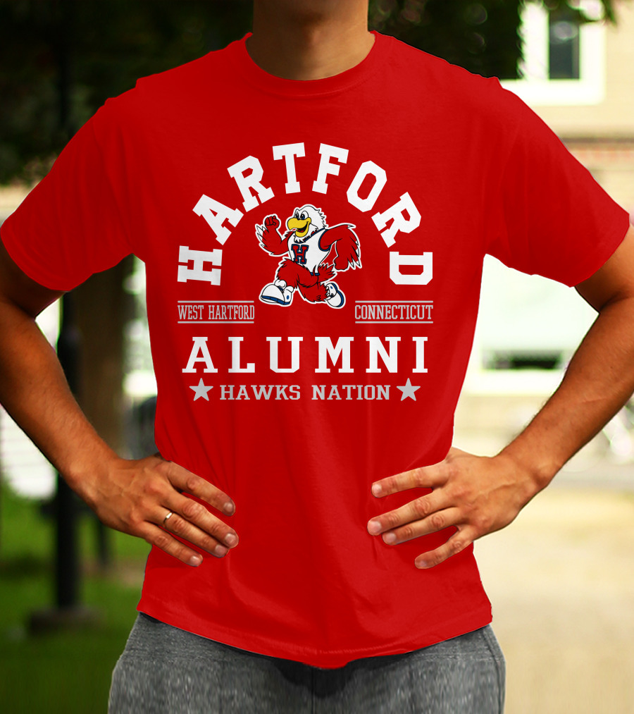 Hartford West Hartford Connecticut Alumni Hawks Nation T-Shirt