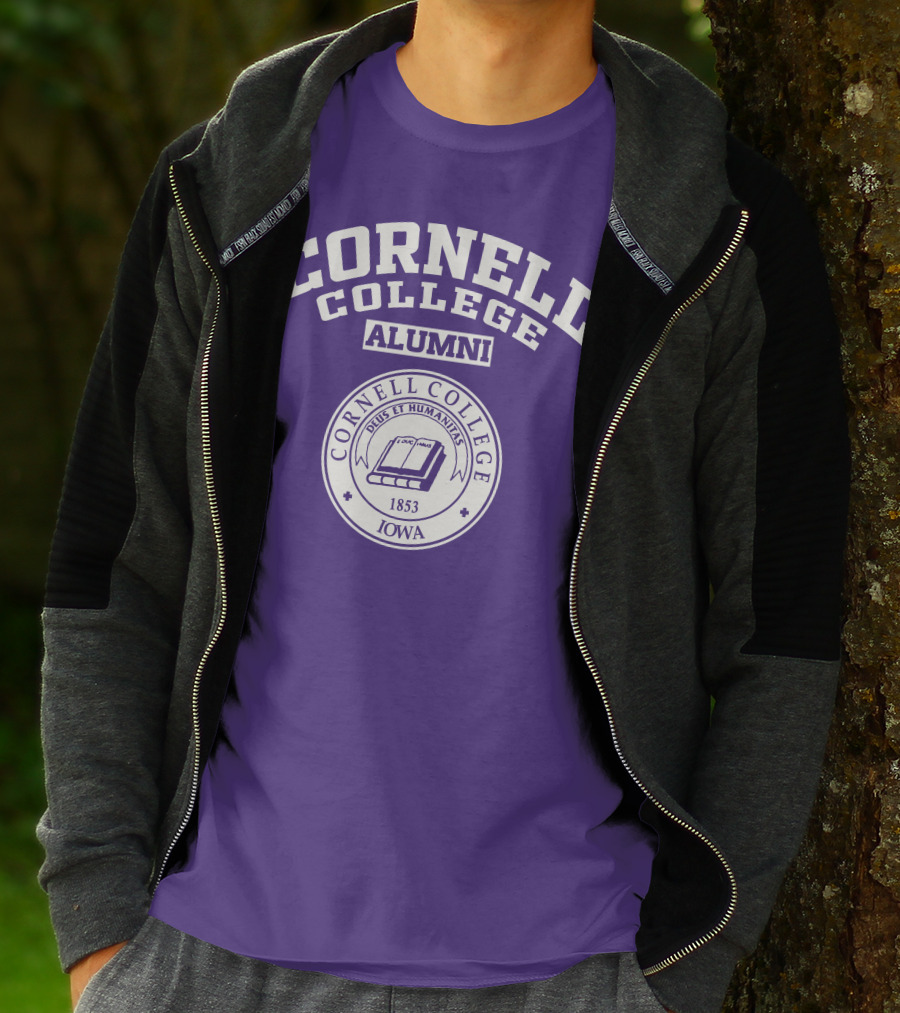 Cornell College Alumni Seal 1853 Iowa Deus Et Humanitas T-Shirt