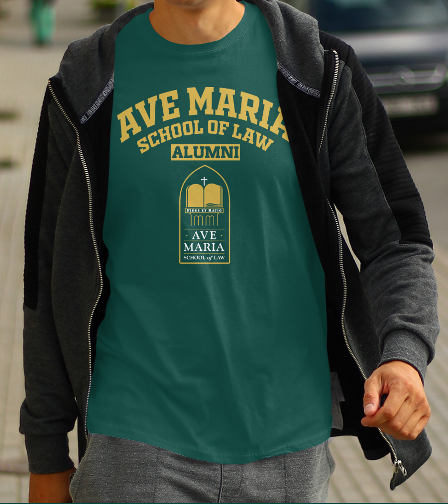 Ave Maria School Of Law Alumni Fides Et Ratio Crest T-Shirt
