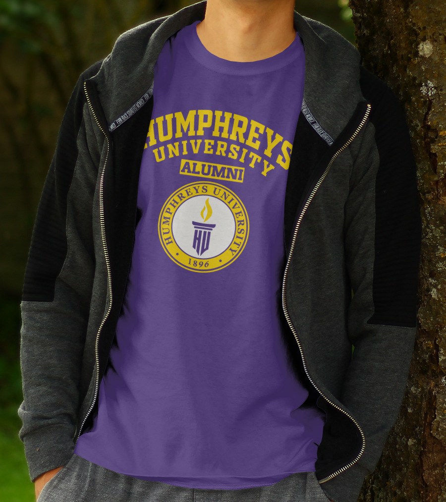Humphreys University Alumni 1896 Torch Emblem T-Shirt