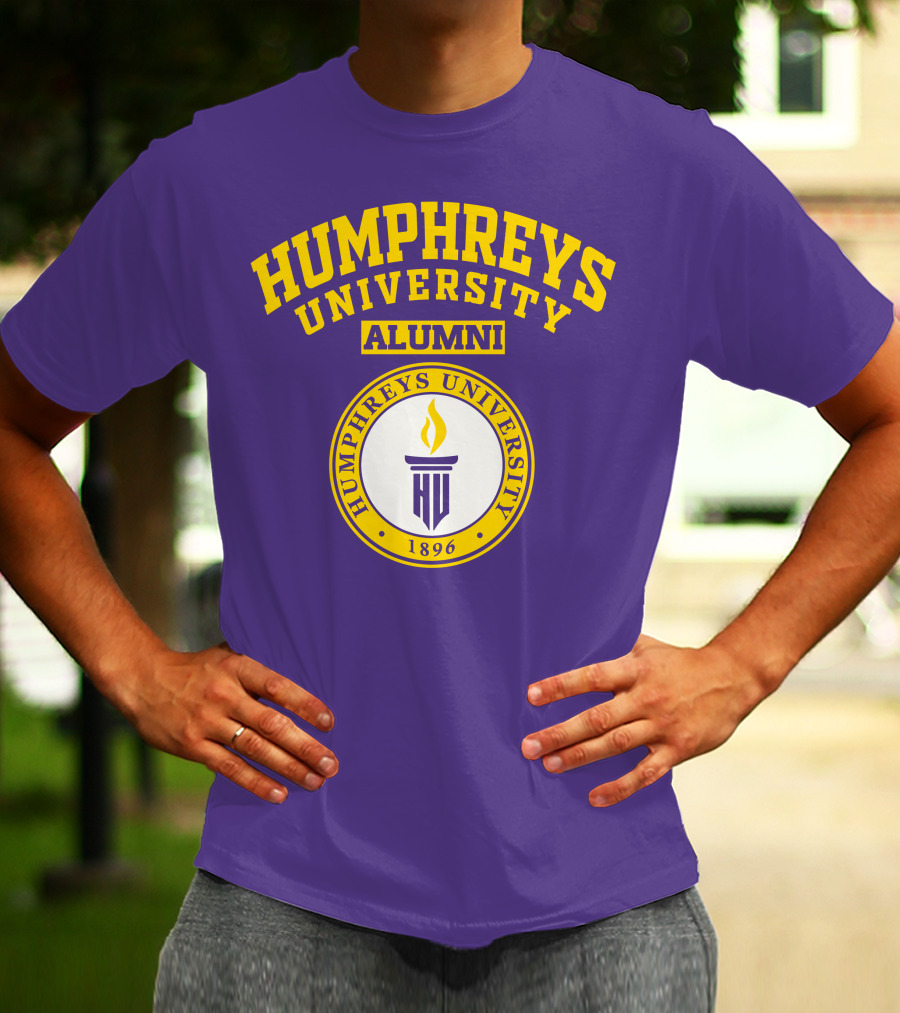 Humphreys University Alumni 1896 Torch Emblem T-Shirt