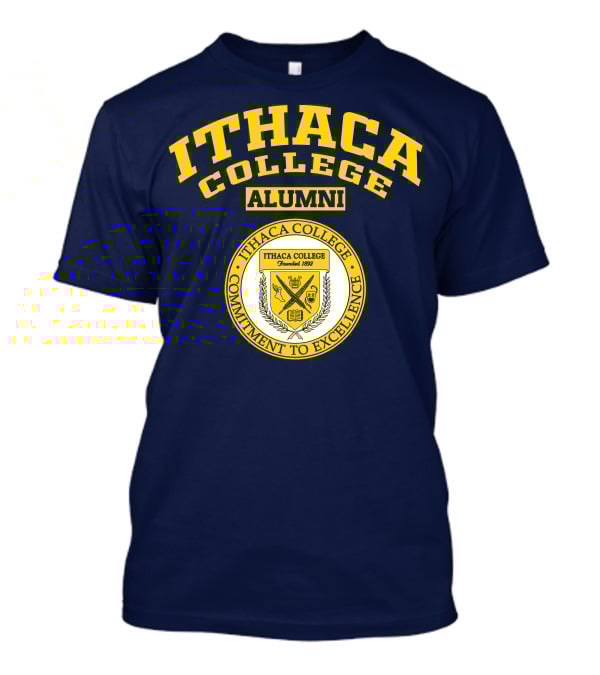 Ithaca College Alumni Commitment To Excellence Founded 1892 Emblem T-Shirt