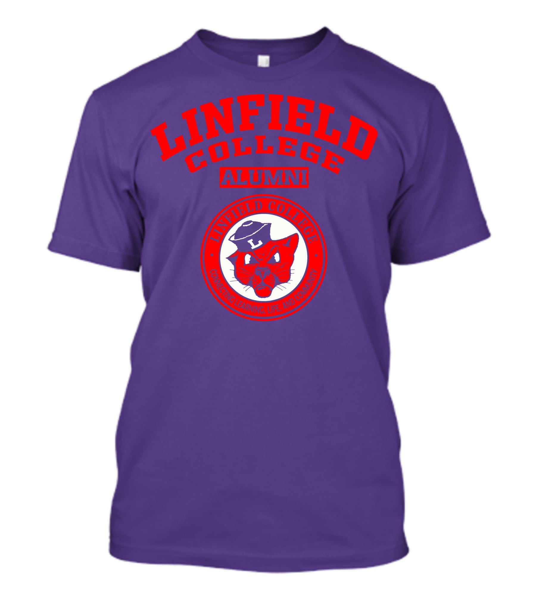 Linfield College Alumni Confido Personal Development Mascot T-Shirt