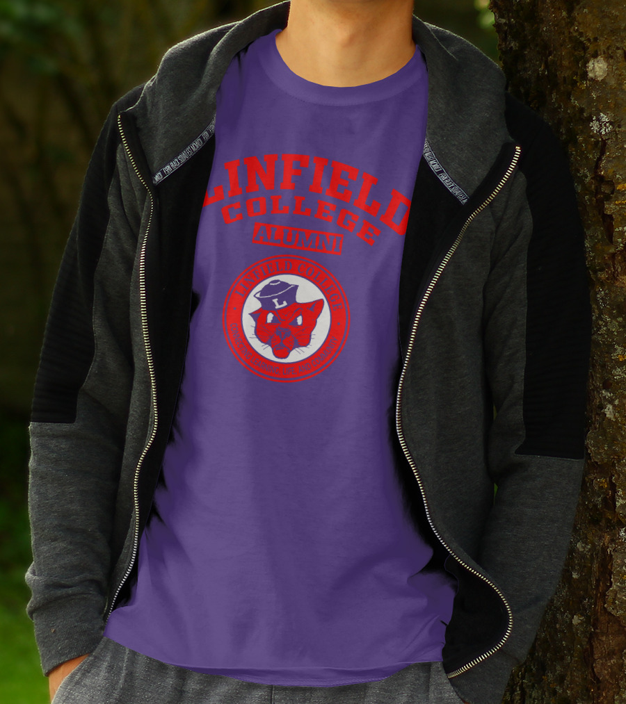 Linfield College Alumni Confido Personal Development Mascot T-Shirt