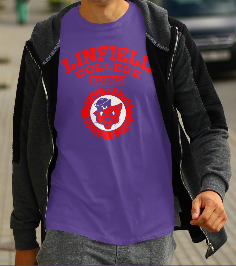 Linfield College Alumni Confido Personal Development Mascot T-Shirt