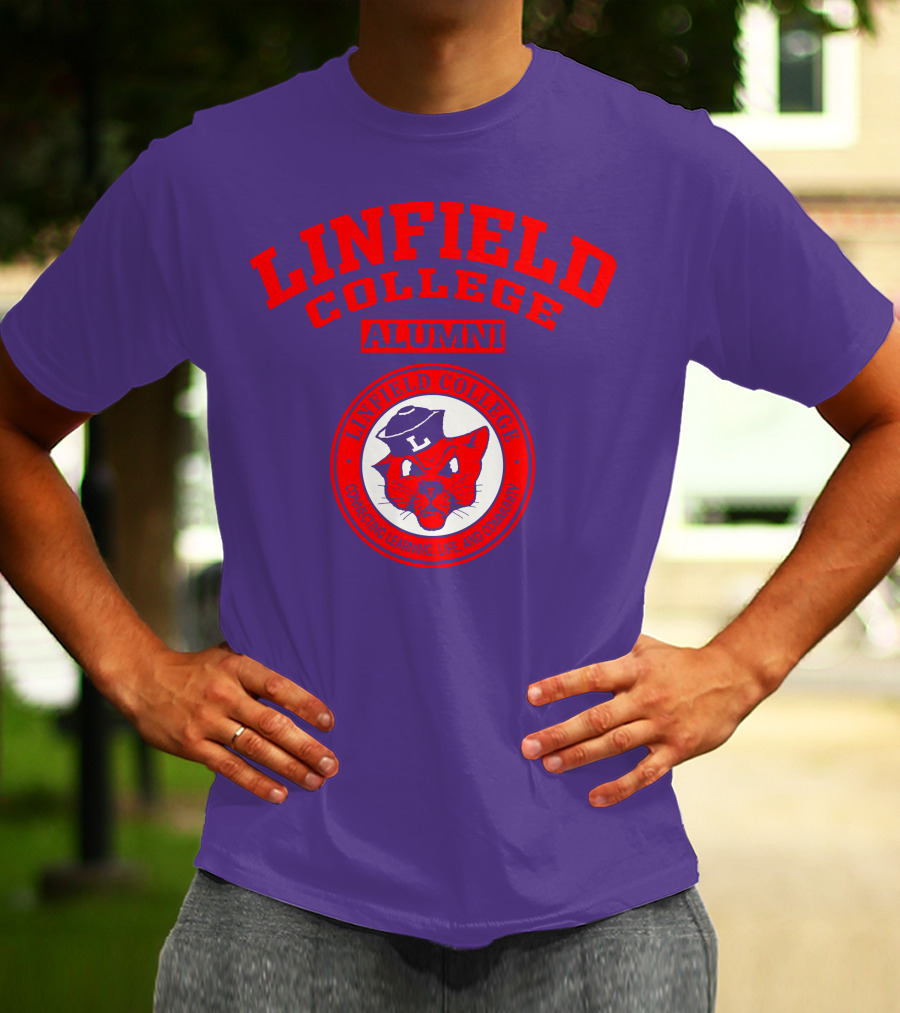 Linfield College Alumni Confido Personal Development Mascot T-Shirt