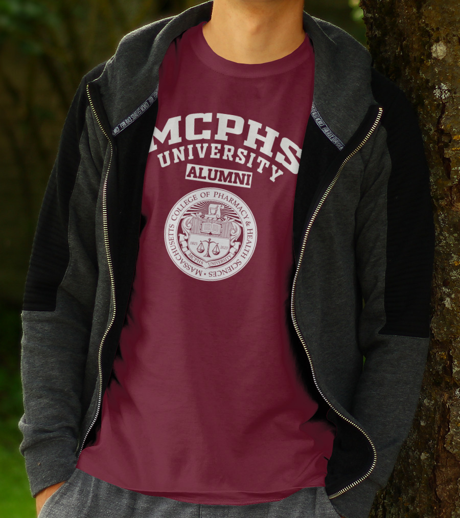 MCPHS University Alumni Massachusetts College Of Pharmacy And Health Sciences Seal T-Shirt