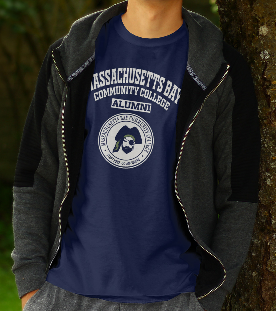 Massachusetts Bay Community College Alumni Start Here Go Anywhere T-Shirt