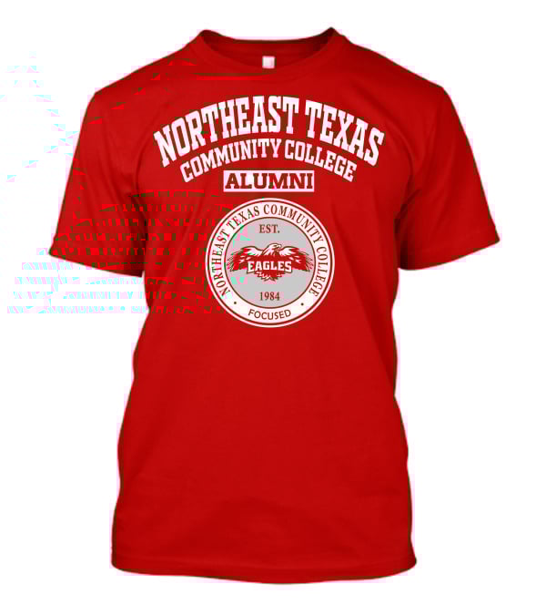 Northeast Texas Community College Alumni Eagles Est. 1984 Focused T-Shirt