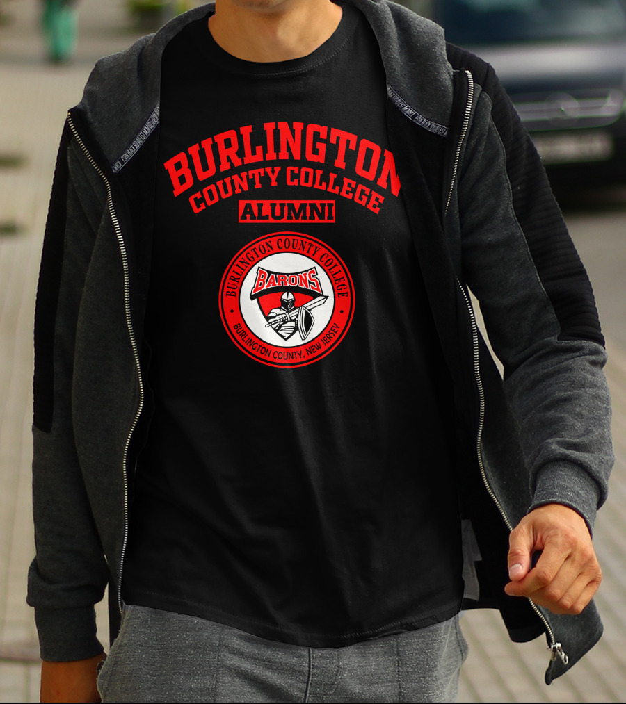 Burlington County College Alumni Barons Burlington County New Jersey T-Shirt
