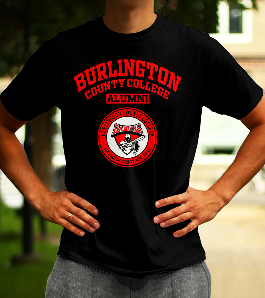 Burlington County College Alumni Barons Burlington County New Jersey T-Shirt