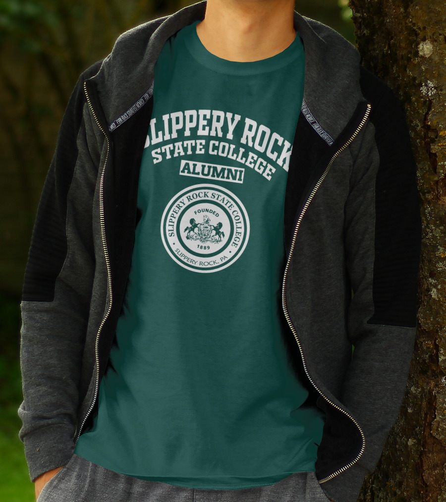 Slippery Rock State College Alumni Founded 1889 Seal Slippery Rock PA T-Shirt