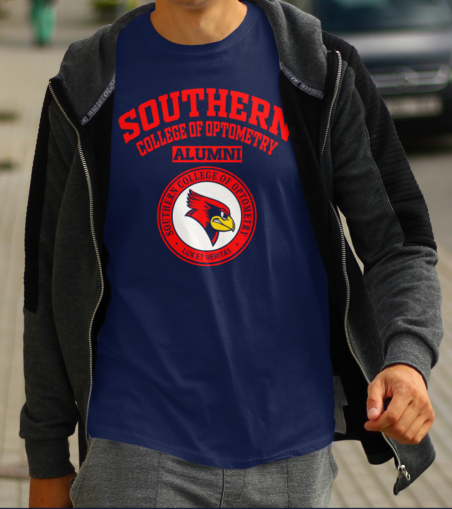 Southern College Of Optometry Alumni Lux Et Veritas Cardinal T-Shirt