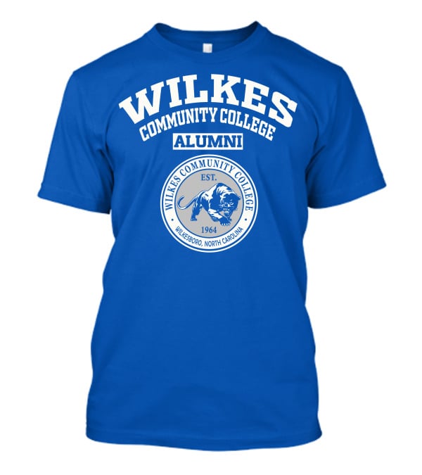 Wilkes Community College Alumni Wilkesboro North Carolina Est 1964 T-Shirt