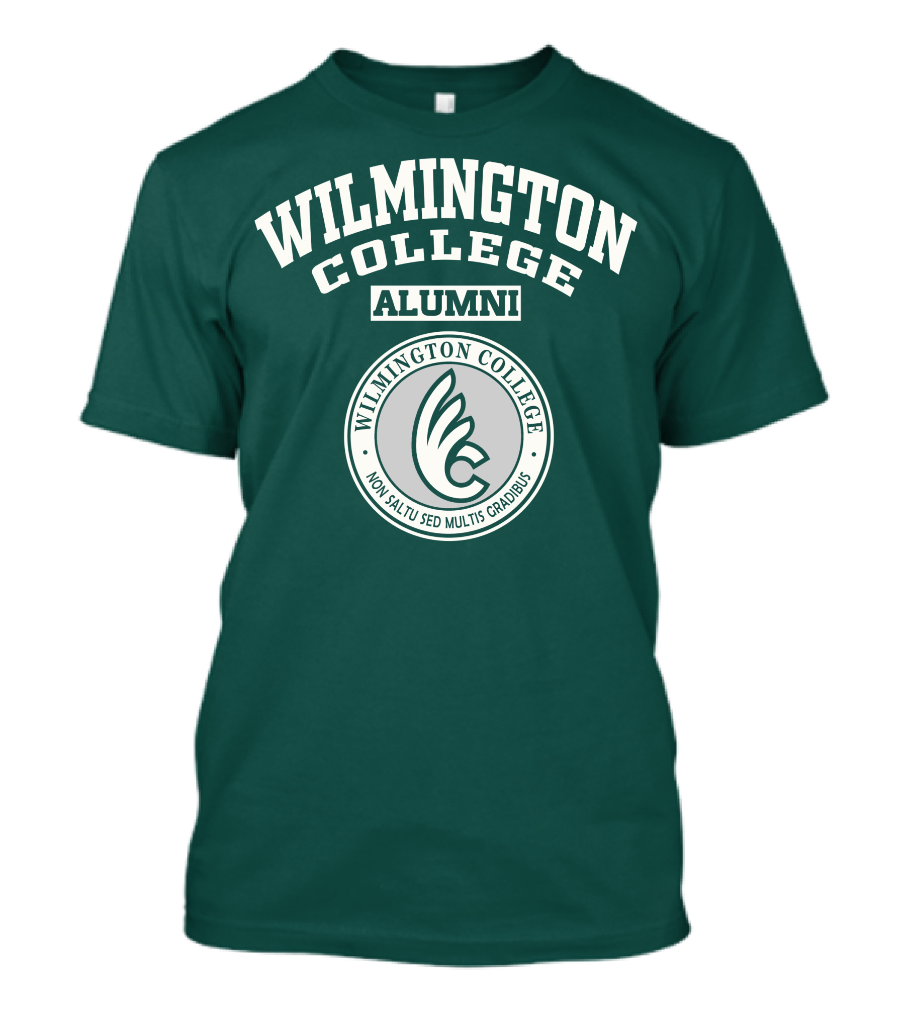 Wilmington College Alumni Non Saltu Sed Multis Gradibus T-Shirt