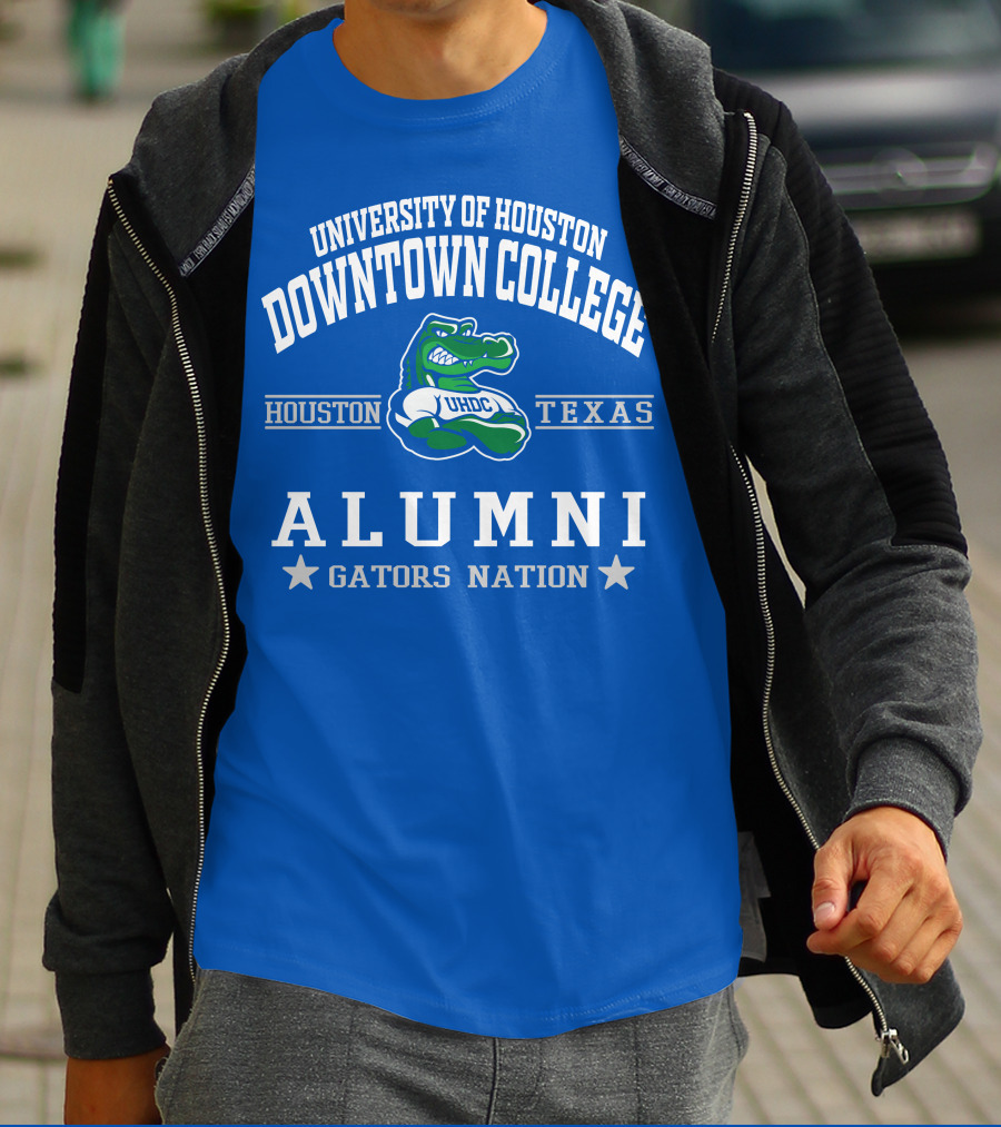 University Of Houston Downtown College Alumni Gators Nation Texas T-Shirt