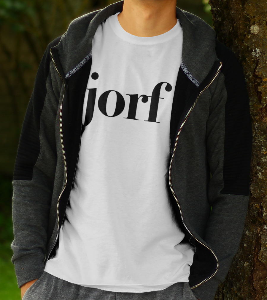 Jury Duty Jorf Text Black T-Shirt