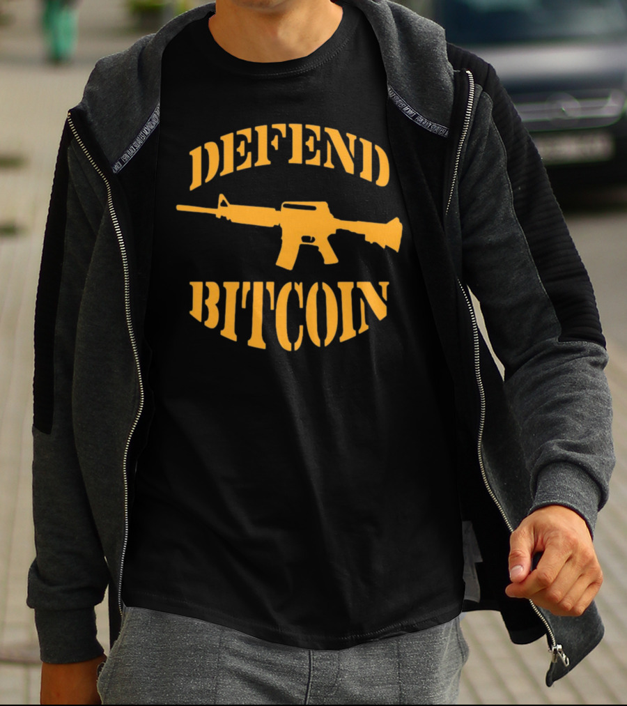 Defend Bitcoin Rifle T-Shirt