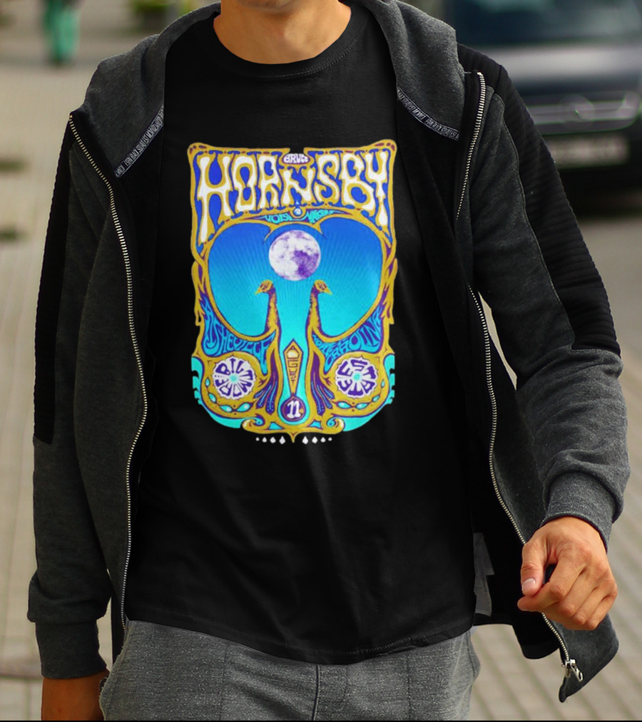 Bruce Hornsby Vintage Music Art With New York Psychedelic Blue Moon T-Shirt