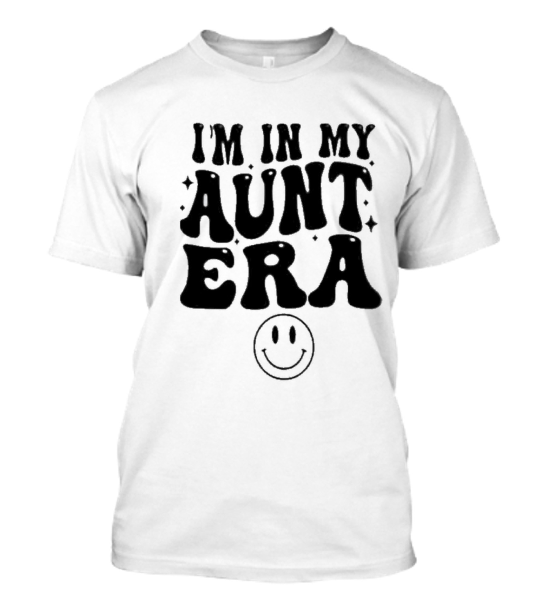 I’m In My Aunt Era Smiley Face Retro Vintage T-Shirt