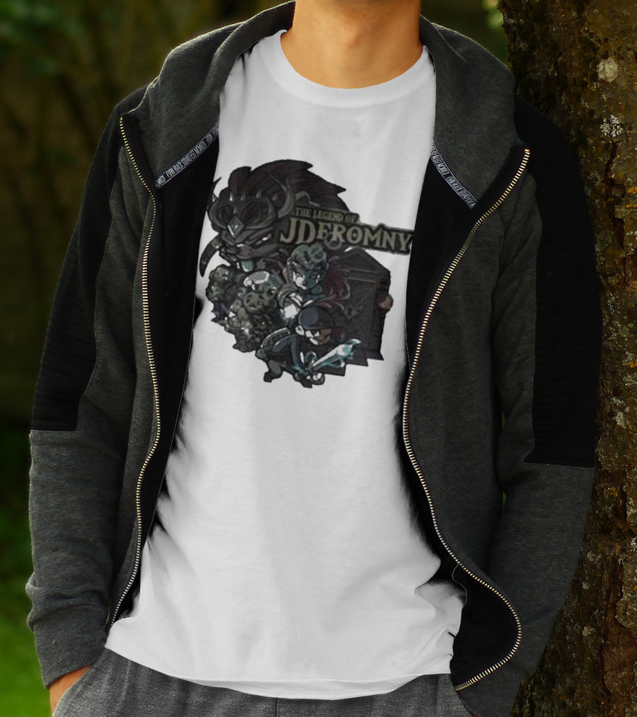 The Legend Of Jdromny Dark Adventure Characters T-Shirt