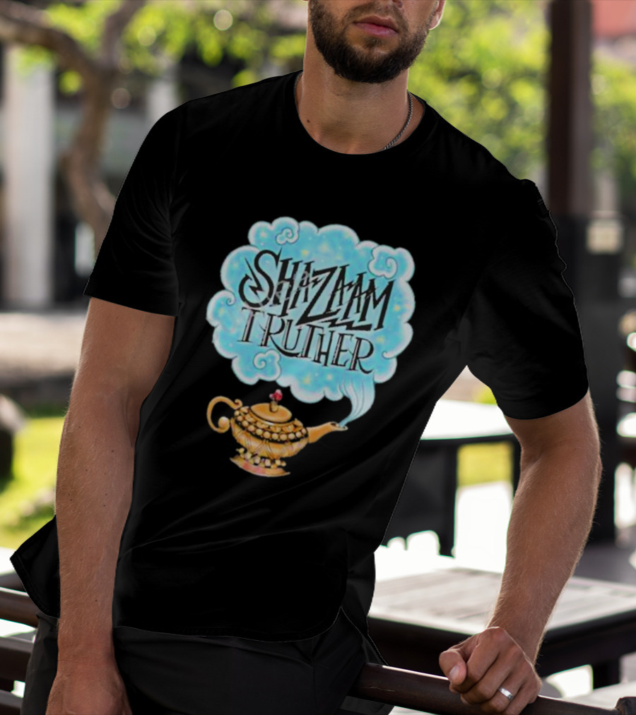Shazaam Truther Magic Lamp Cloud T-Shirt