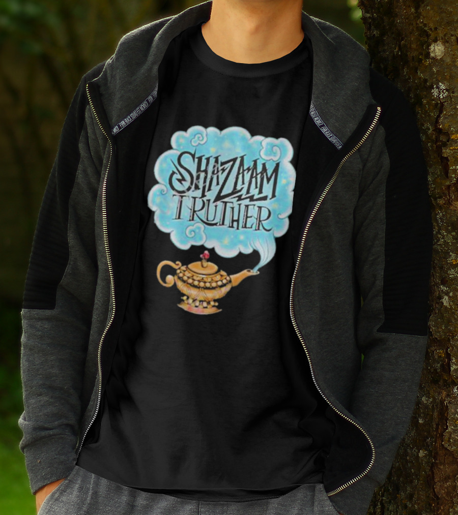 Shazaam Truther Magic Lamp Cloud T-Shirt
