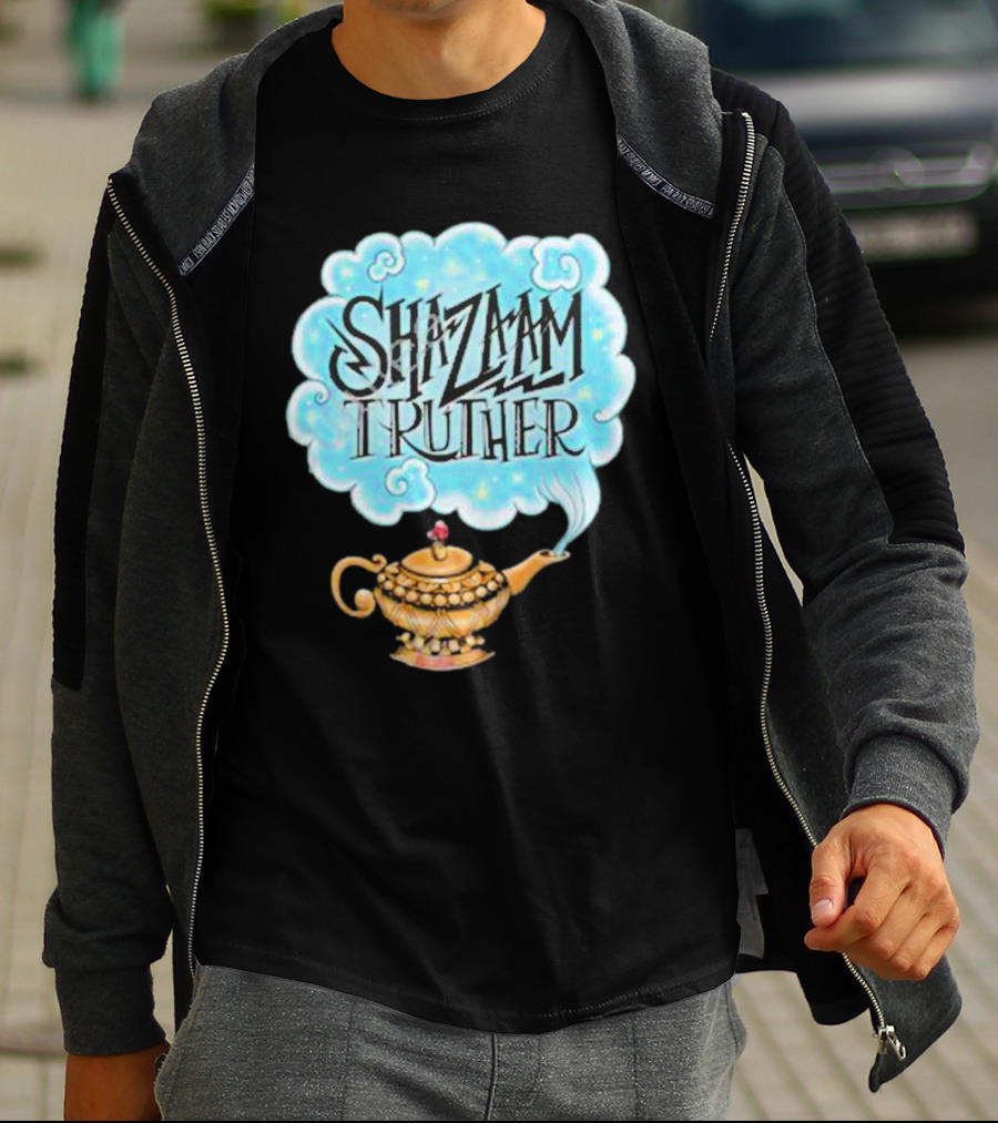 Shazaam Truther Magic Lamp Cloud T-Shirt