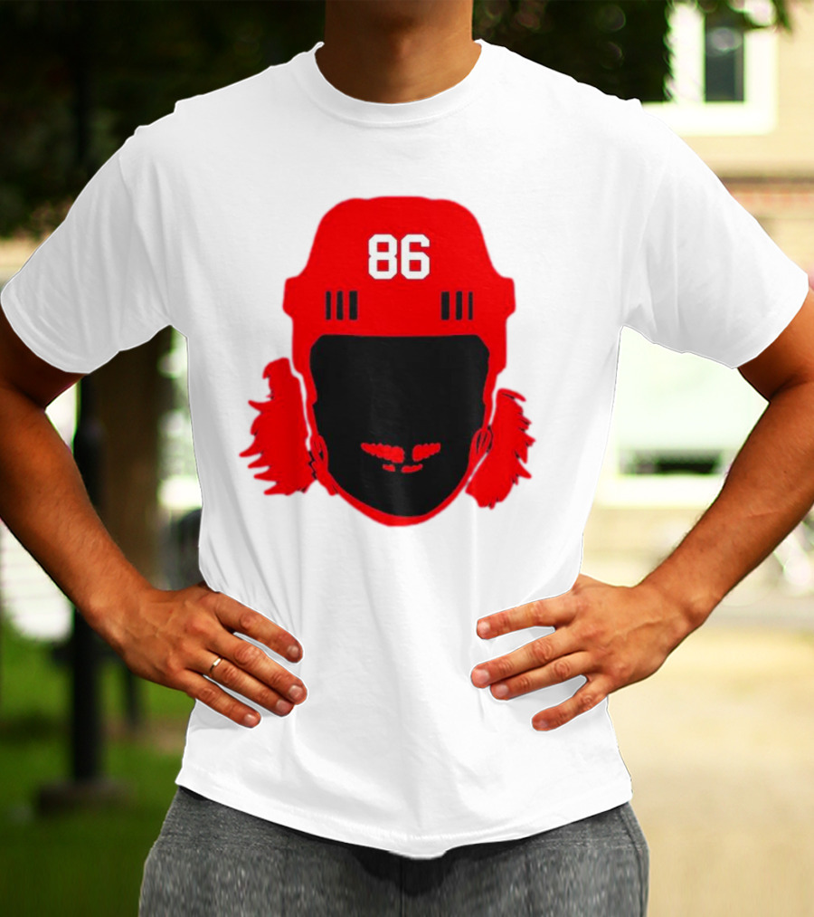 Spittin Chiclets Nj 86 Hockey Helmet T-Shirt