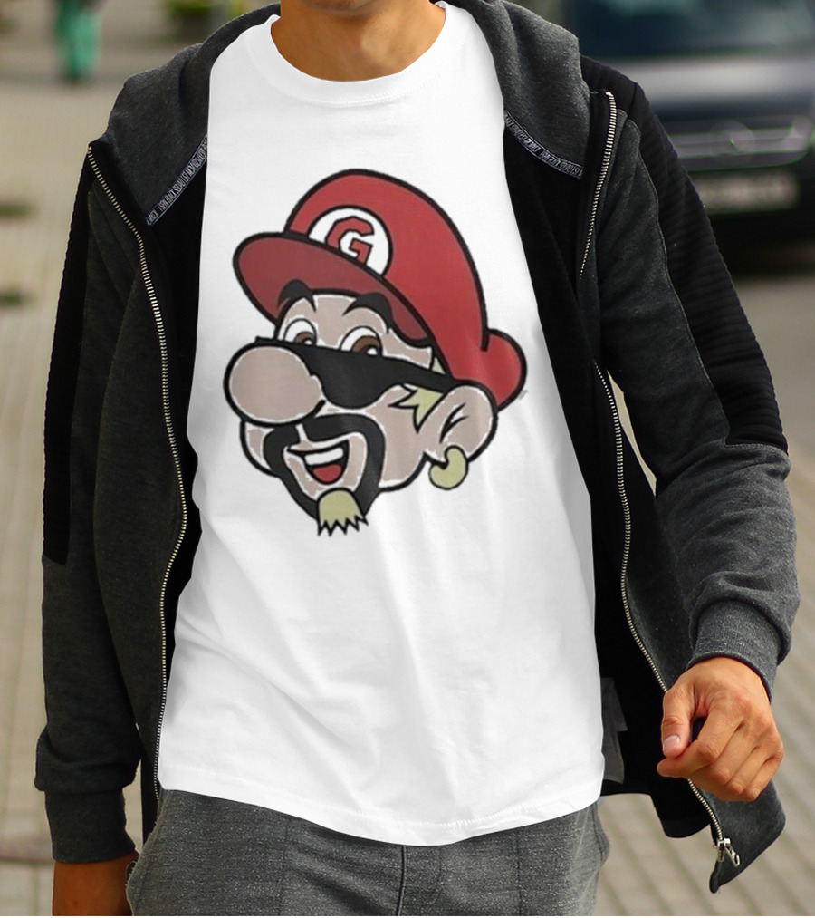 Super Fierio G Mustache Cap T-Shirt