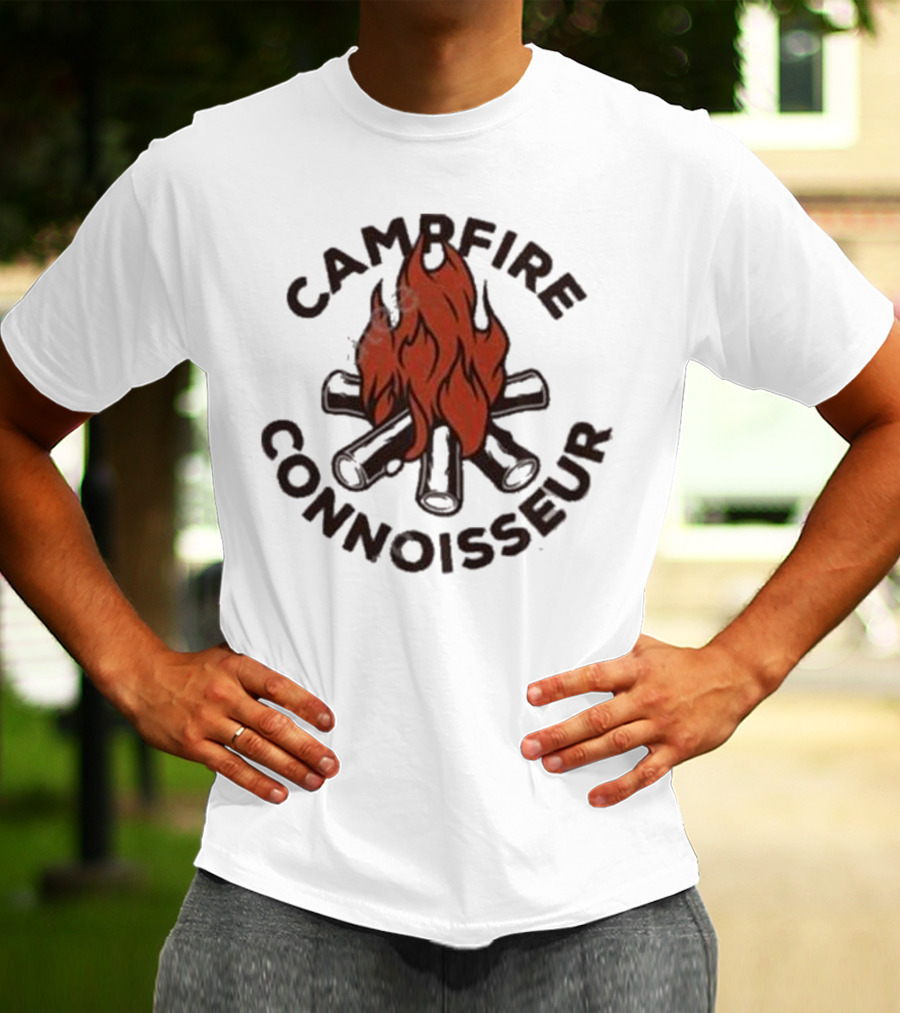 Great Lakes Proud Campfire Connoisseur Firewood And Flames T-Shirt