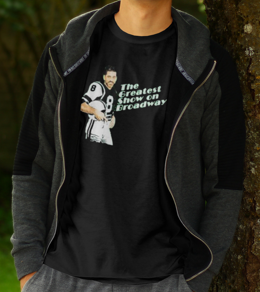 The Greatest Show On Broadway Football Icon With Number 8 Jersey T-Shirt