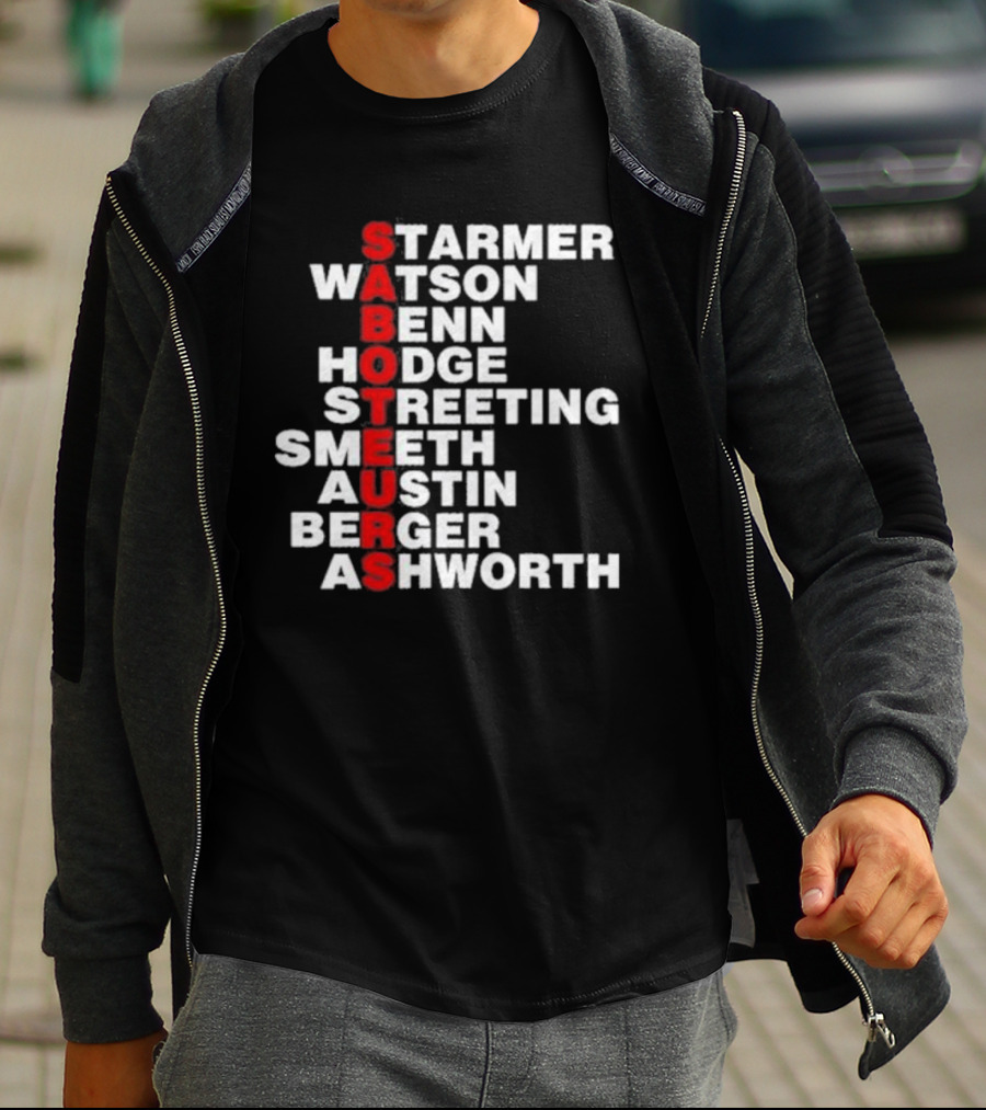 Angrybirdju Saboteurs Starmer Watson Benn Hodge Streeting Smeeth Austin Berger Ashworth T-Shirt