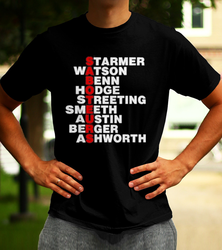 Angrybirdju Saboteurs Starmer Watson Benn Hodge Streeting Smeeth Austin Berger Ashworth T-Shirt