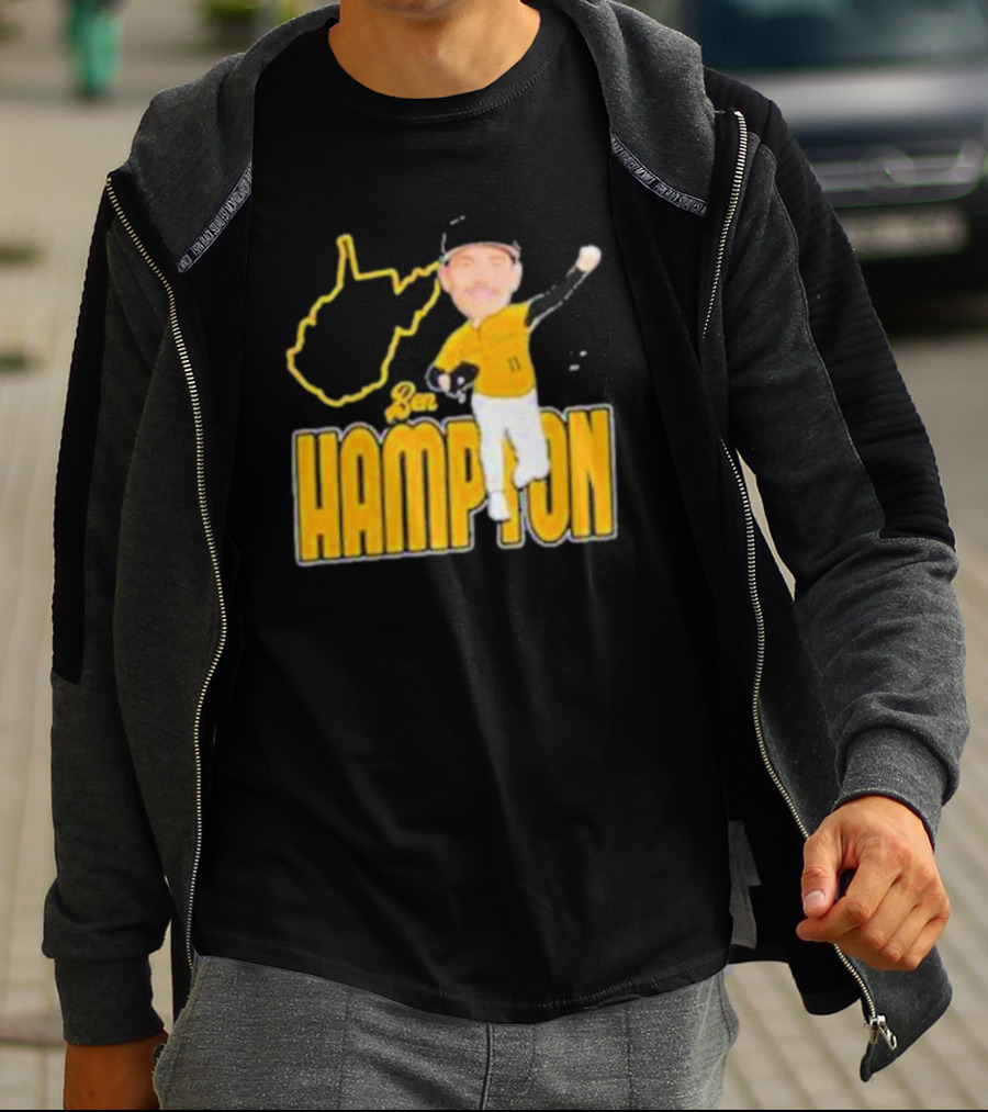 Ben Hampton West Virginia Baseball 11 Fan T-Shirt