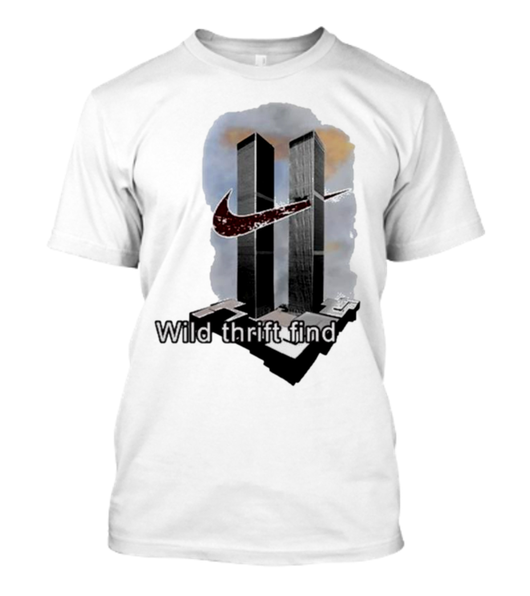 Wild Thrift Find Screenshot Tiktok Twin Towers T-Shirt
