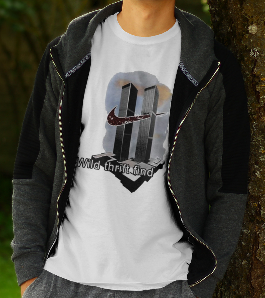 Wild Thrift Find Screenshot Tiktok Twin Towers T-Shirt