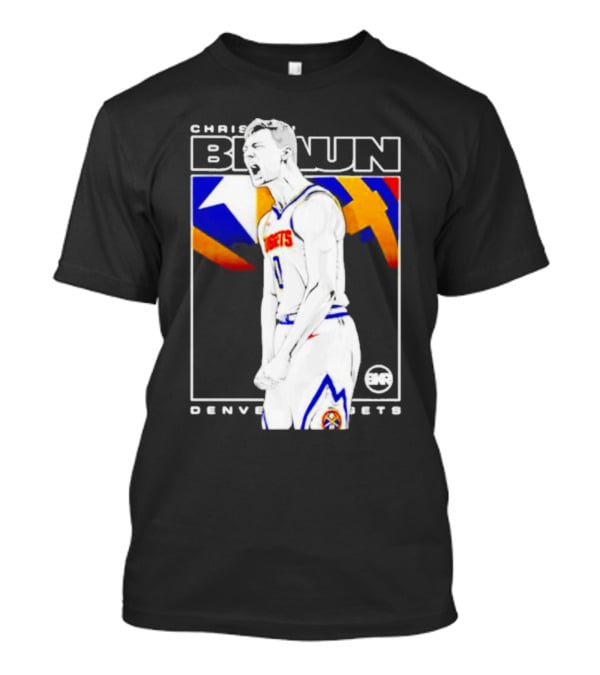 Christian Braun Denver Nuggets Basketball Player With Logo And Dynamic T-Shirt