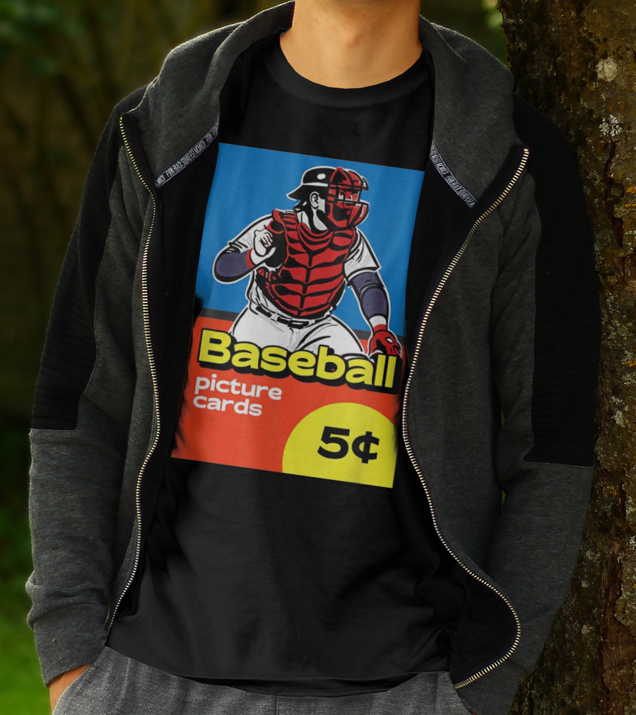 Baseball Picture Cards 5¢ Catcher T-Shirt