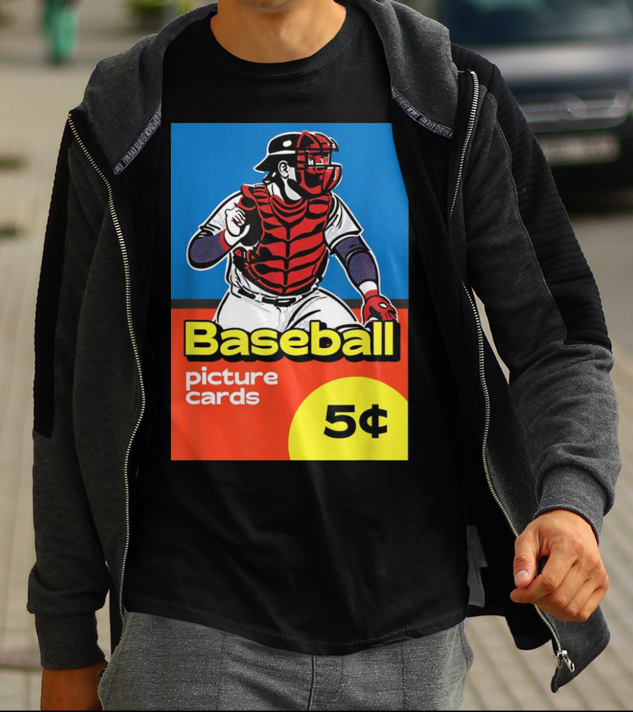 Baseball Picture Cards 5¢ Catcher T-Shirt