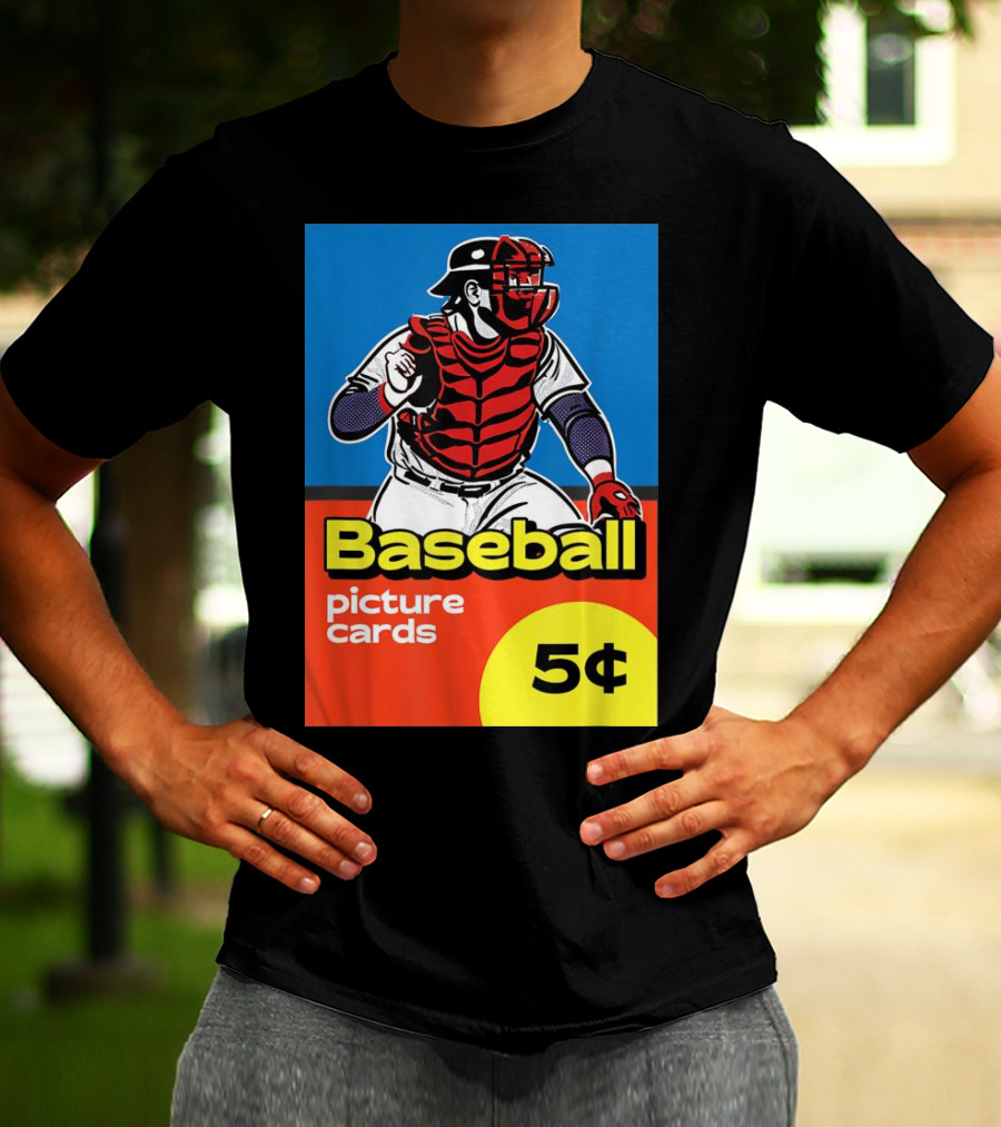 Baseball Picture Cards 5¢ Catcher T-Shirt