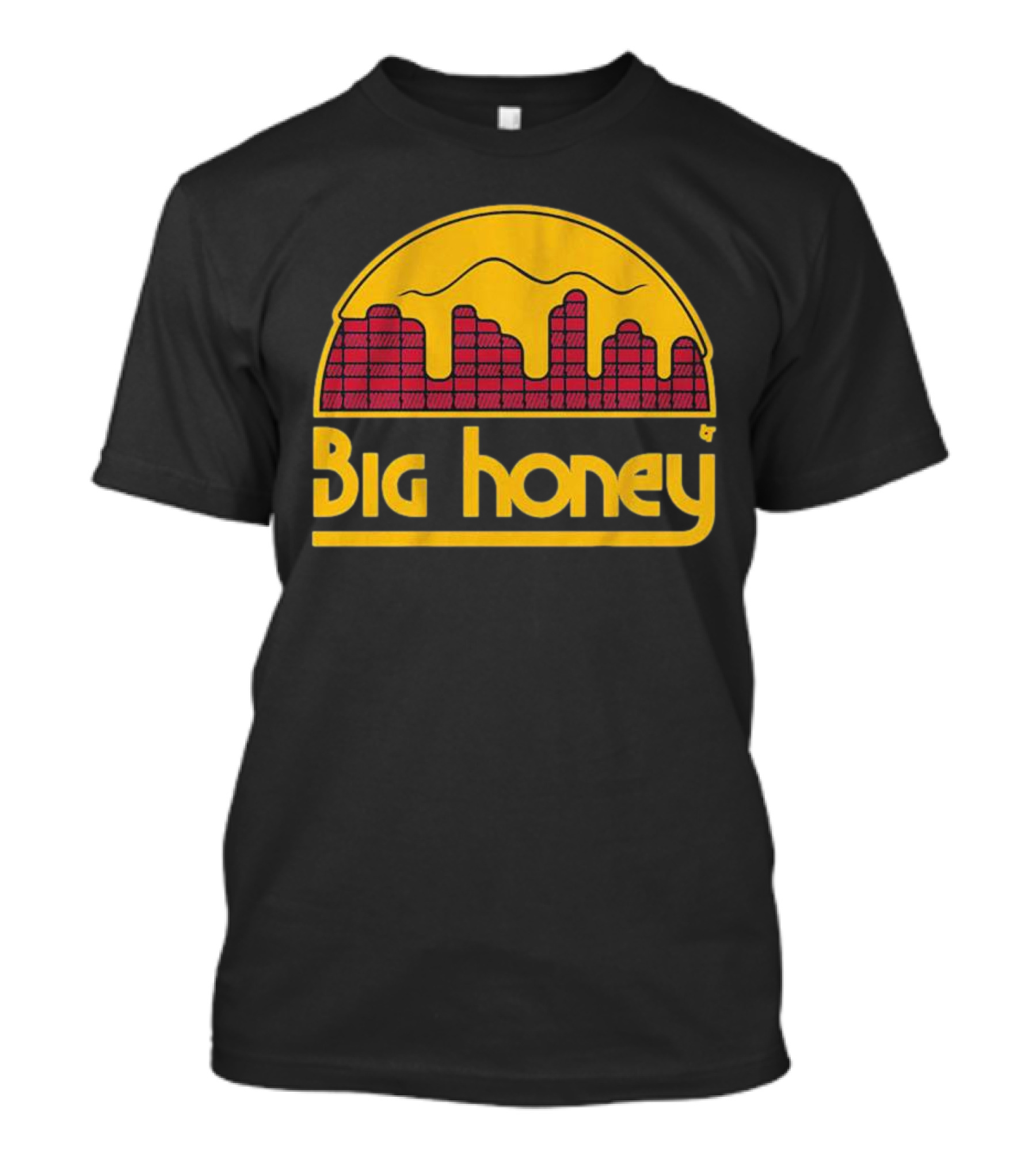 Big Honey Denver Skyline Honeycomb Nuggets Fan T-Shirt