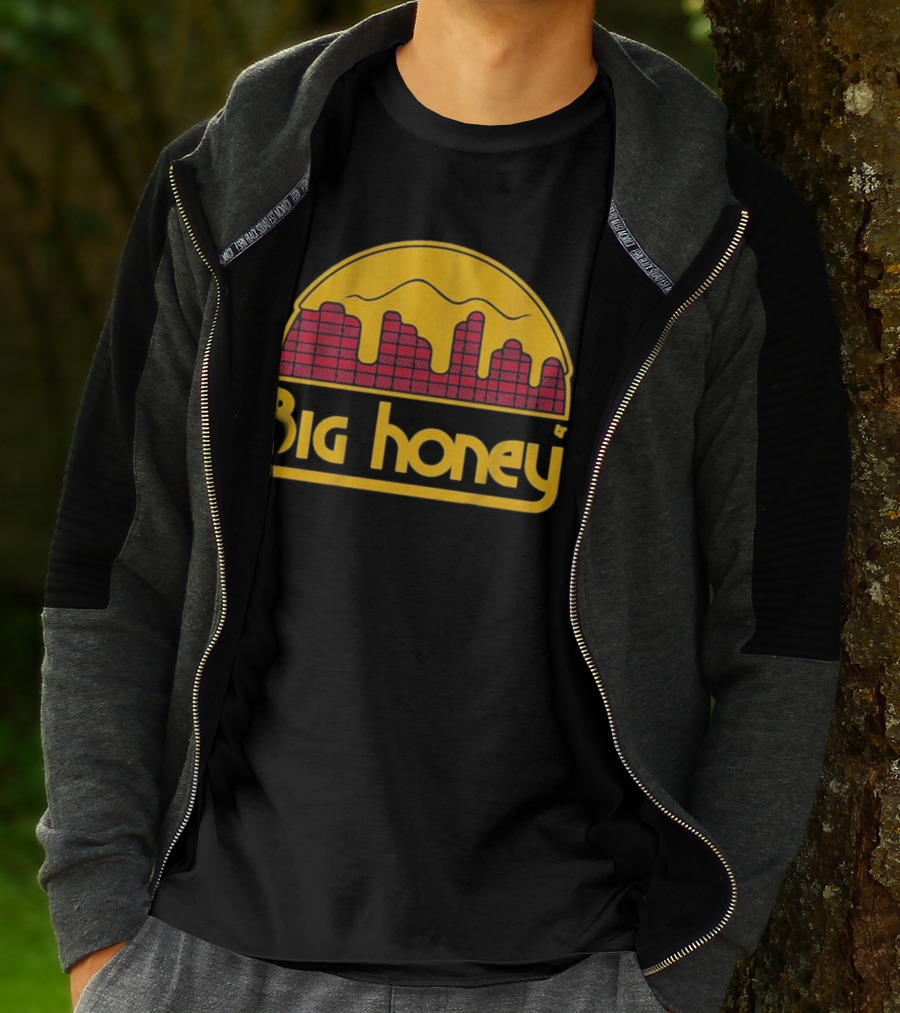 Big Honey Denver Skyline Honeycomb Nuggets Fan T-Shirt