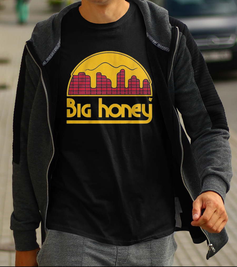 Big Honey Denver Skyline Honeycomb Nuggets Fan T-Shirt