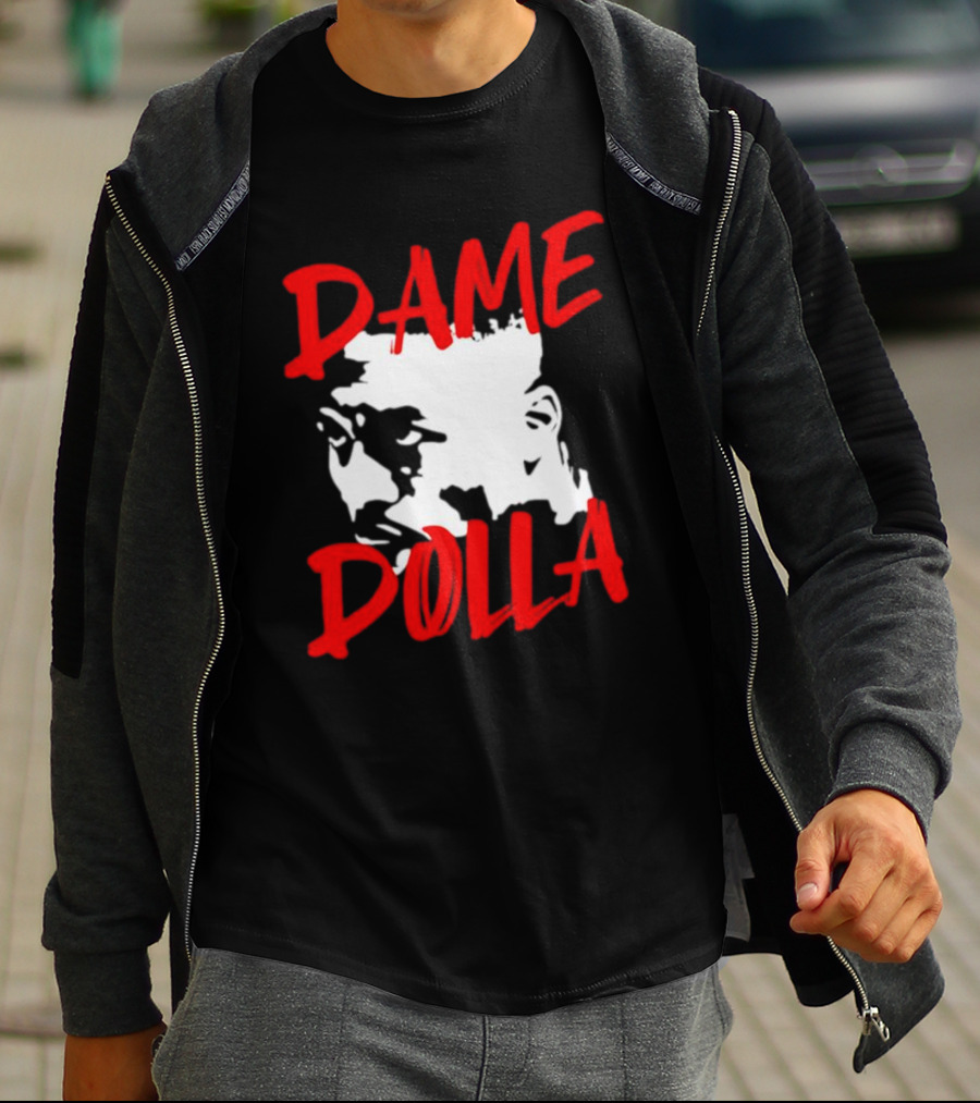 Dame Dolla Face Portrait Star Blazers T-Shirt