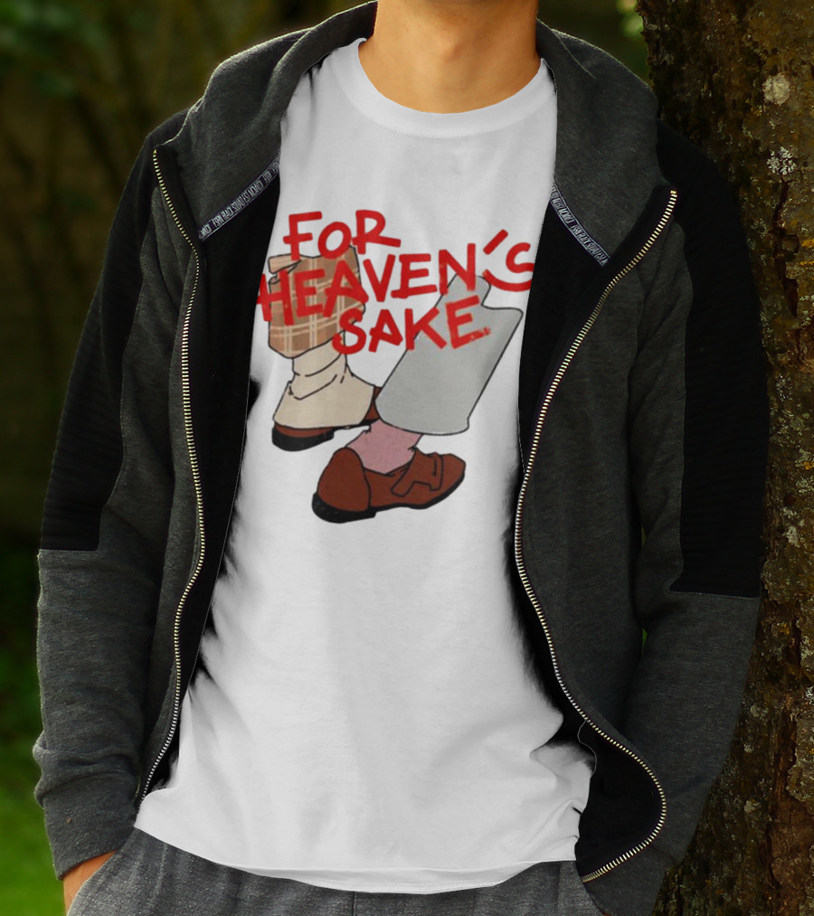 For Heaven's Sake Good Omens Walking Shoes T-Shirt