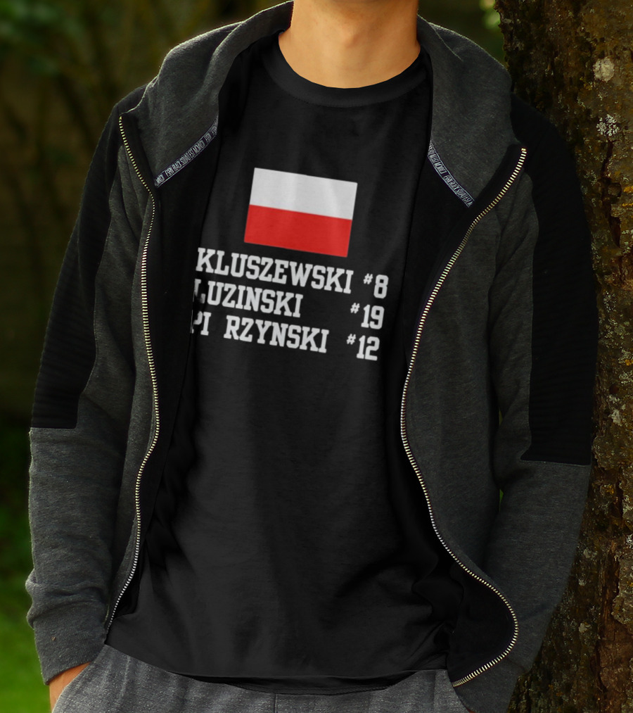 Kluszewski 8 Luzinski 19 Pierzynski 12 Polish Flag T-Shirt
