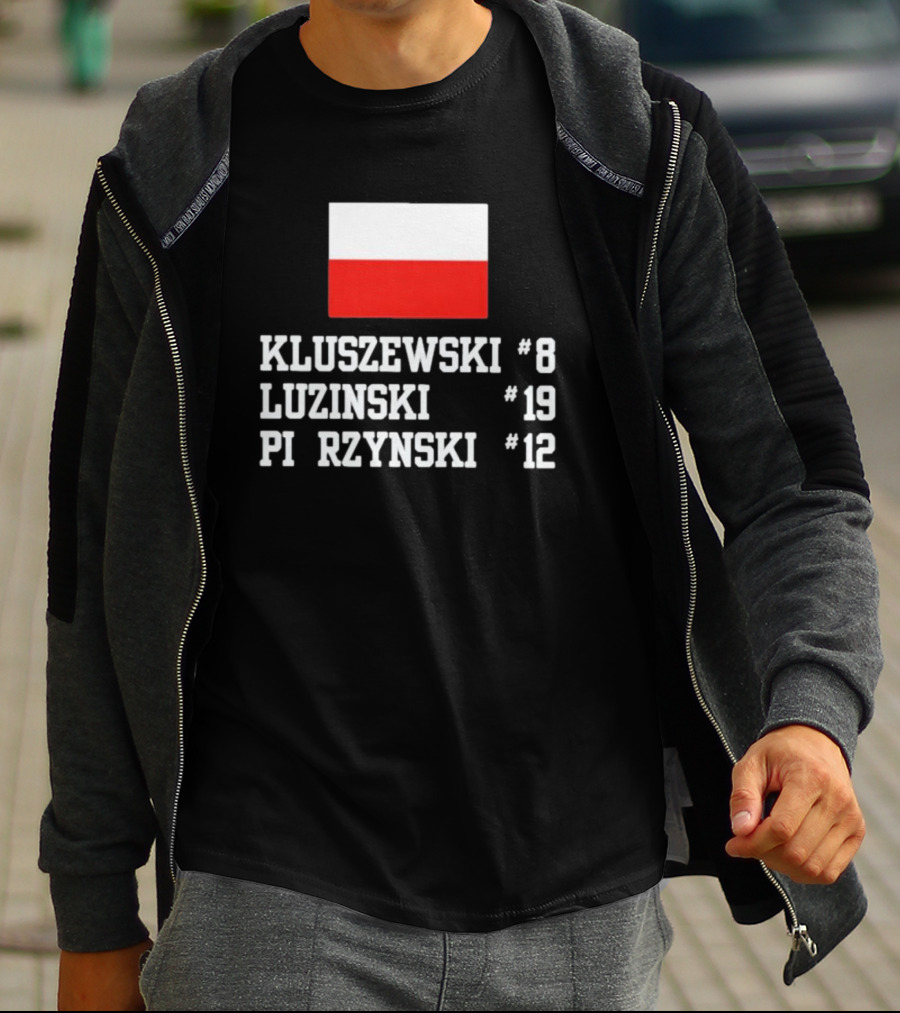 Kluszewski 8 Luzinski 19 Pierzynski 12 Polish Flag T-Shirt