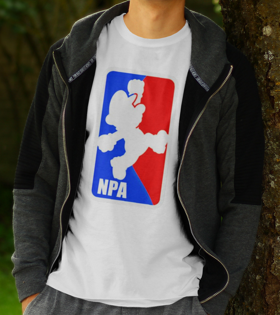 Mario NPA National Plumber Association NBA T-Shirt
